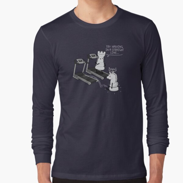 Walking in a straight line Long Sleeve T-Shirt