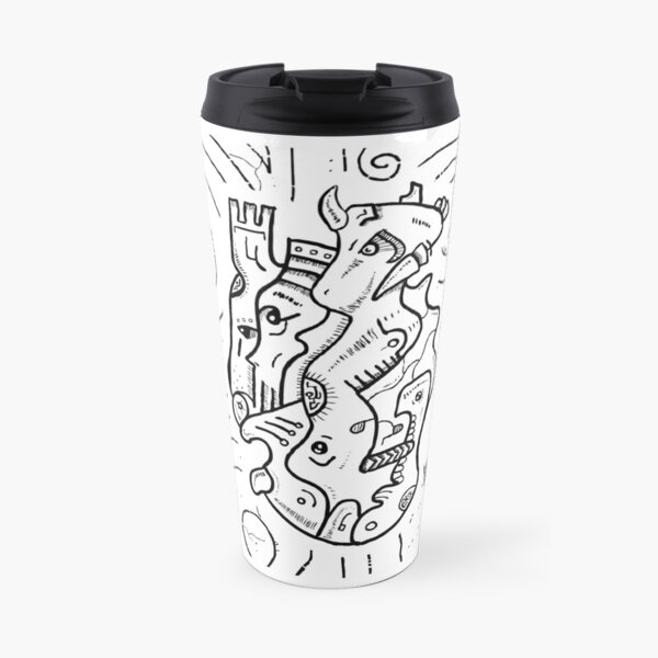 Psychedelic Animals Travel Mug