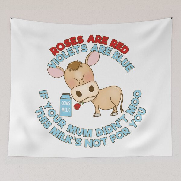 Item preview, ROSES ARE RED VEGAN CALF COW MUM designed and sold by wiboandbear.