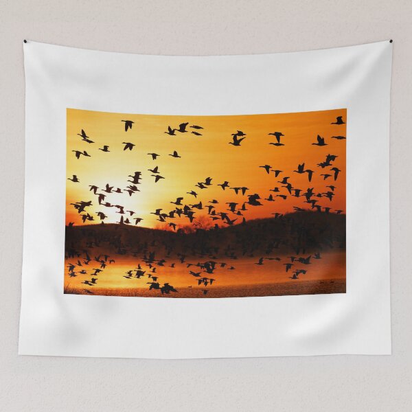 Item preview, Snow Geese Flying at Sunrise designed and sold by Delmas Lehman.