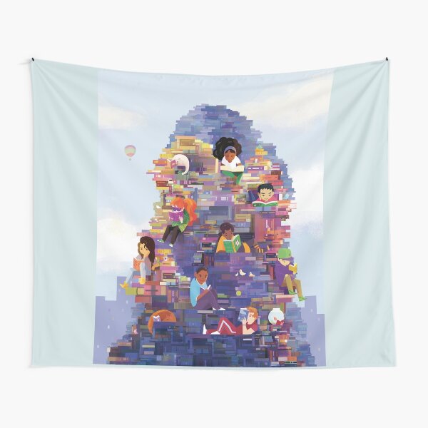 Book Skyscraper Tapestry