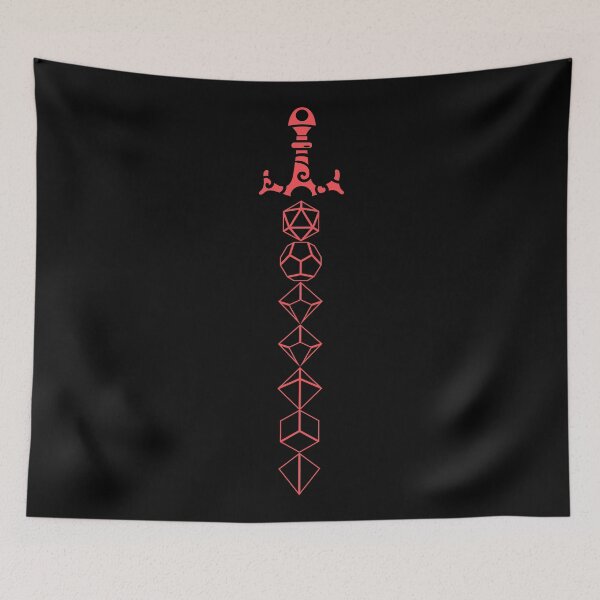 Item preview, Red Polyhedral Seven Dice Set Tabletop RPG Addict designed and sold by pixeptional.