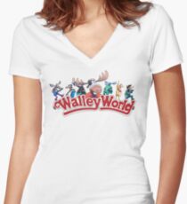 Walley World - Full Character Logo Women's Fitted V-Neck T-Shirt