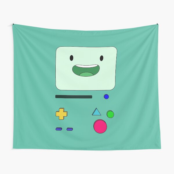 BMO sits and waves - AdventureTime™ Tapestry