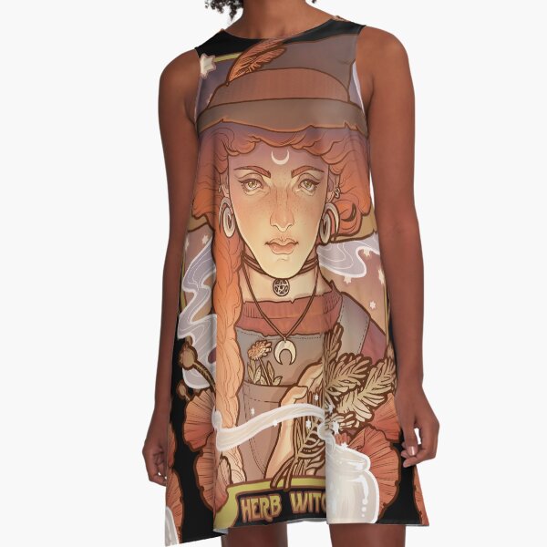 HERB WITCH A-Line Dress