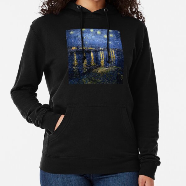 Starry Night Over the Rhone - Van Gogh Lightweight Hoodie