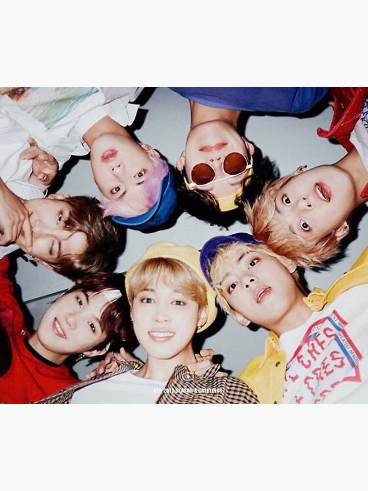 bts group photo sticker by ngdupont redbubble
