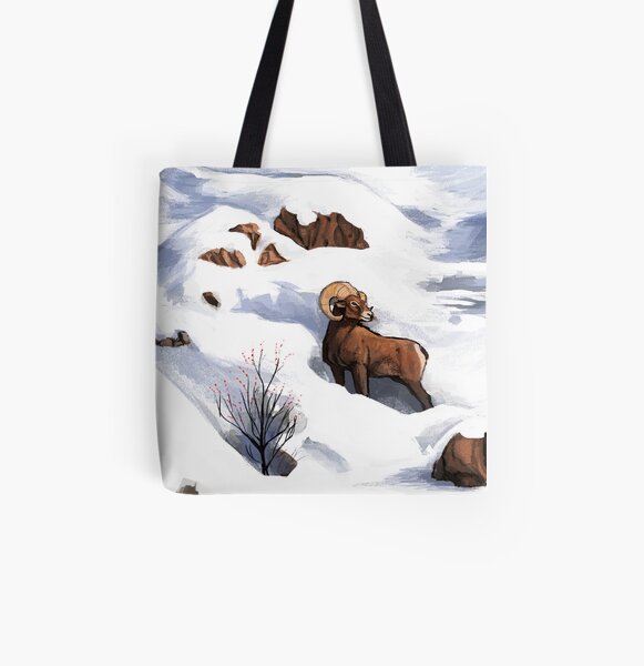 Bighorn Sheep : Christmas 2018 All Over Print Tote Bag