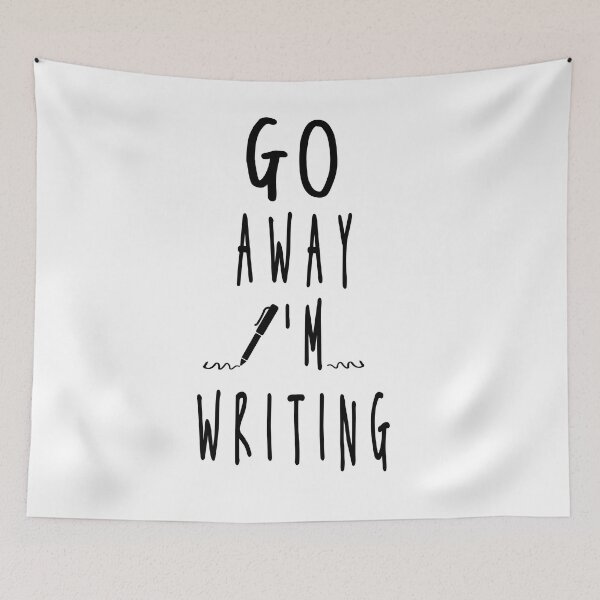 Item preview, Go Away I'm Writing T-Shirt author tee writer gift shirt designed and sold by aghlessan.