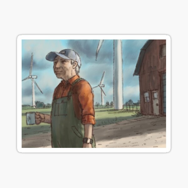 Wind farmer Sticker
