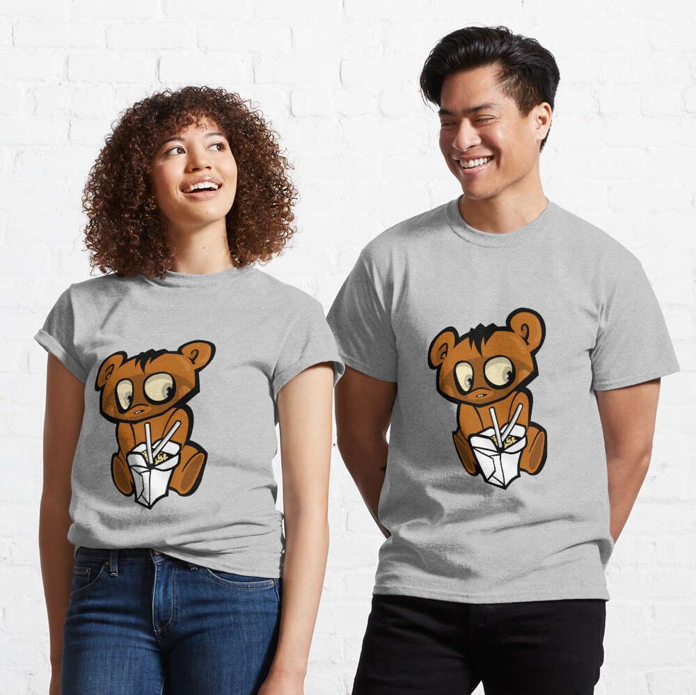 Bear Eating Chinese Food Classic T-Shirt