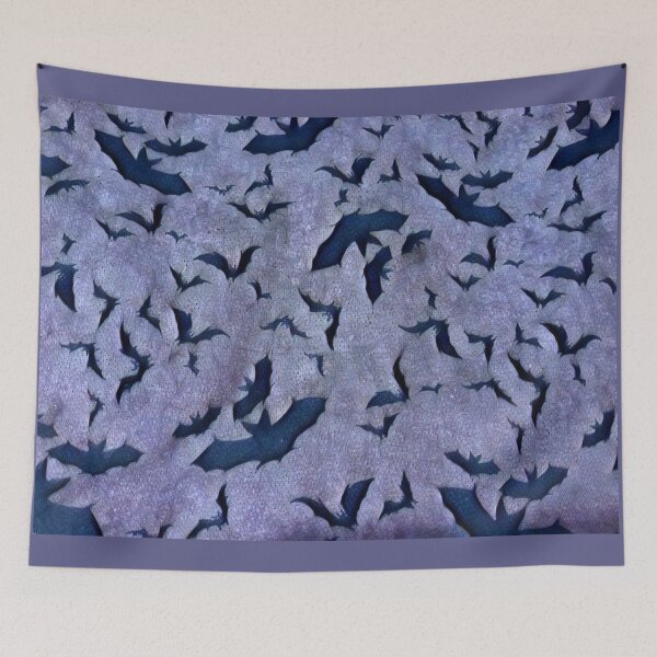 Item preview, Blue Bat On Purple. designed and sold by BabyBats.