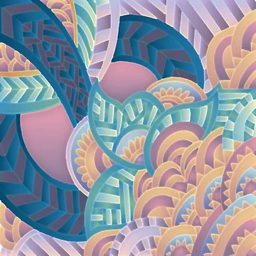 Artwork thumbnail, Abstract Pastel Pattern by ExpressionArts