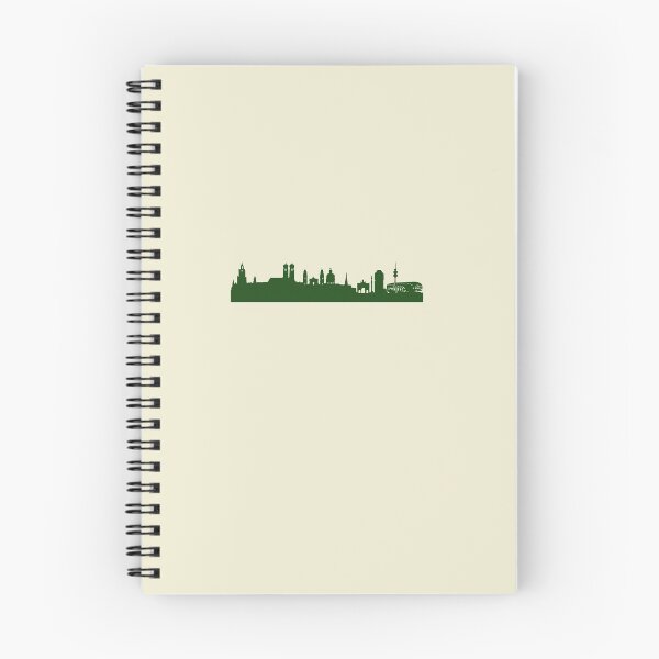 Item preview, MUNICH skyline in forest green designed and sold by 44spaces.