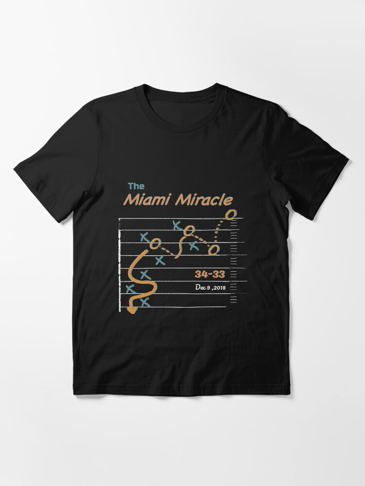 Miami Miracle t shirt win Essential T Shirt for Sale by yellowpinko Redbubble