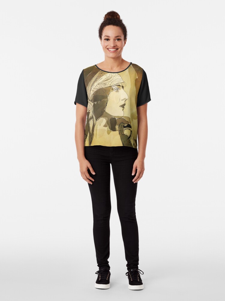 Alternate view of bohemian rhapsody Chiffon Top