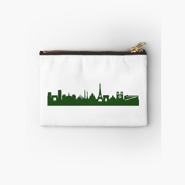 Item preview, PARIS skyline in forest green designed and sold by 44spaces.