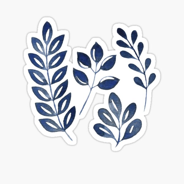 Item preview, Wistful Floral - Navy designed and sold by Marie Funseth.