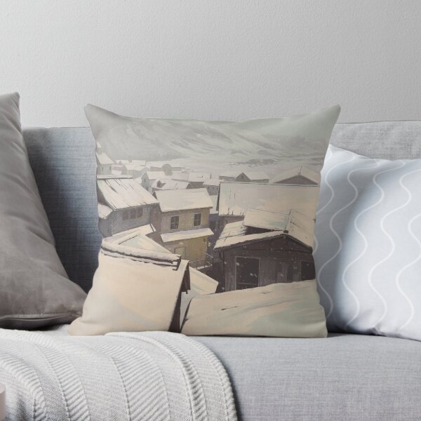 Winter Town Throw Pillow