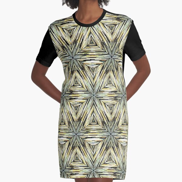 Ethnic pattern. 2 Graphic T-Shirt Dress