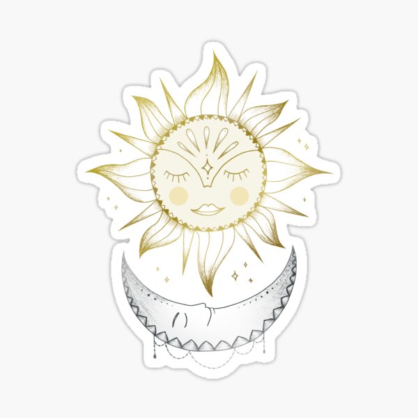 Sun and Moon Sticker