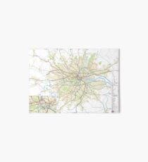 London Underground Geographical Map - Phone/Tablet Case, Poster, Sticker Art Board