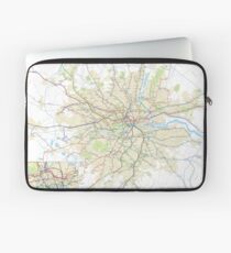 London Underground Geographical Map - Phone/Tablet Case, Poster, Sticker Laptop Sleeve