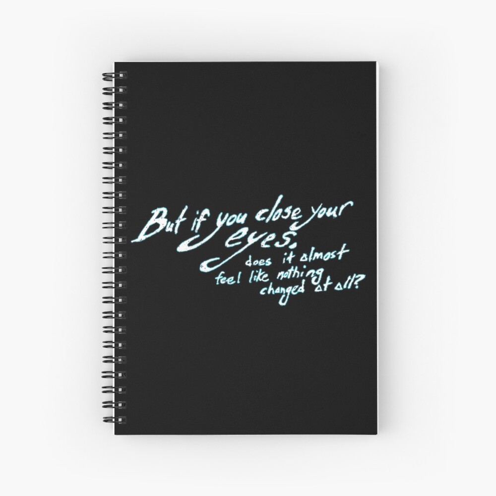 Bastille - Pompeii - But If You Close Your Eyes, Does It Almost Feel Like Nothing Changed At All?" Spiral Notebook By Iroxykun | Redbubble