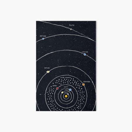 Solar System Art Board Print