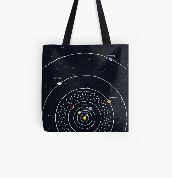Solar System All Over Print Tote Bag
