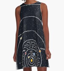 Vestido acampanado Sistema solar