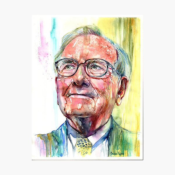 Warren Buffett portrait Photographic Print