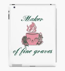 Maker of Fine Graves iPad Case/Skin