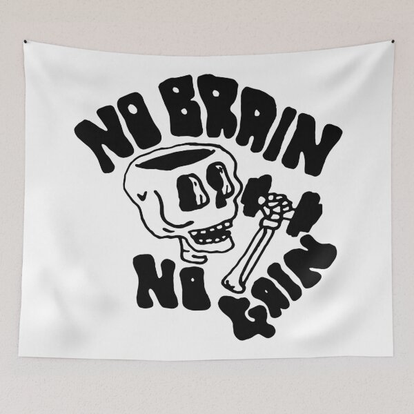 Item preview, No Brain No Gain designed and sold by skeletv.