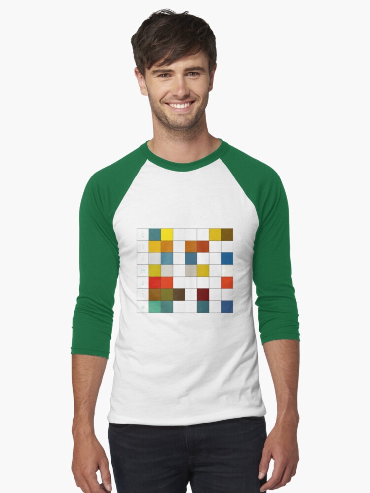 Thumbnail 1 of 3, Baseball ¾ Sleeve T-Shirt, Binary Climate designed and sold by 198276pants.