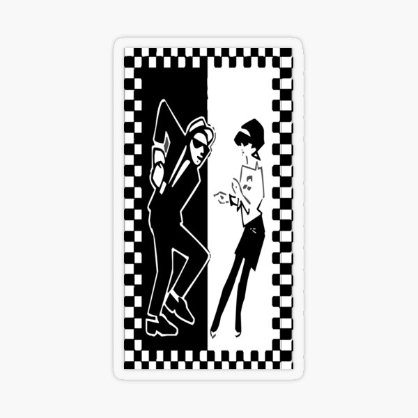 TWO TONE SKA PVC Sticker