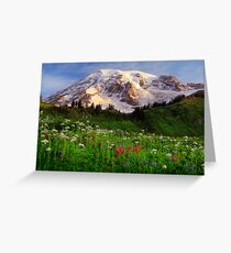 Rainier Wildflowers Greeting Card
