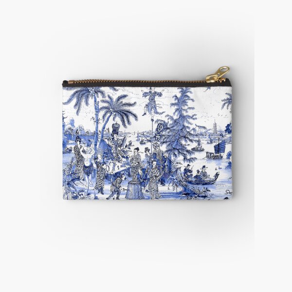 Item preview, Chinoiserie Blue Landscape Scene designed and sold by chrissyink.