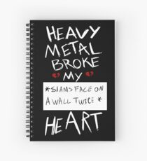 Fall Out Boy Centuries - Heavy Metal Broke My Heart Spiral Notebook