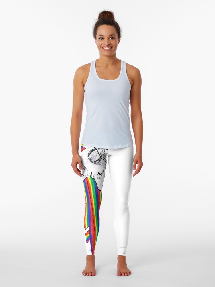 Thumbnail 1 of 5, Leggings, "Faded 2088" designed and sold by ArtByO.