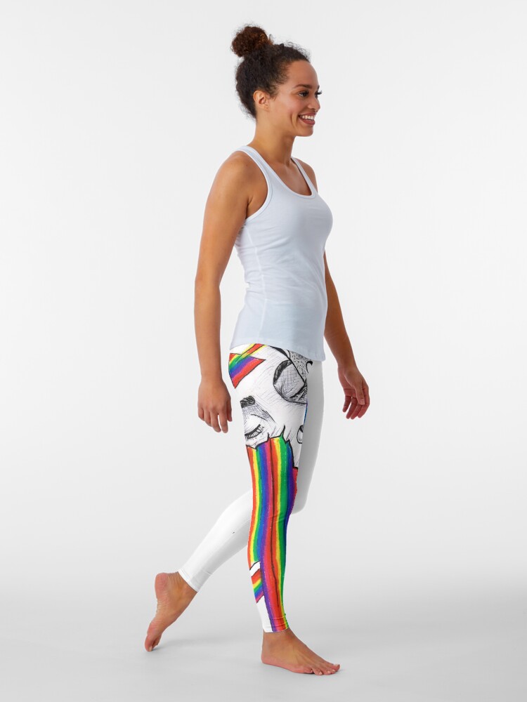 Thumbnail 2 of 5, Leggings, "Faded 2088" designed and sold by ArtByO.