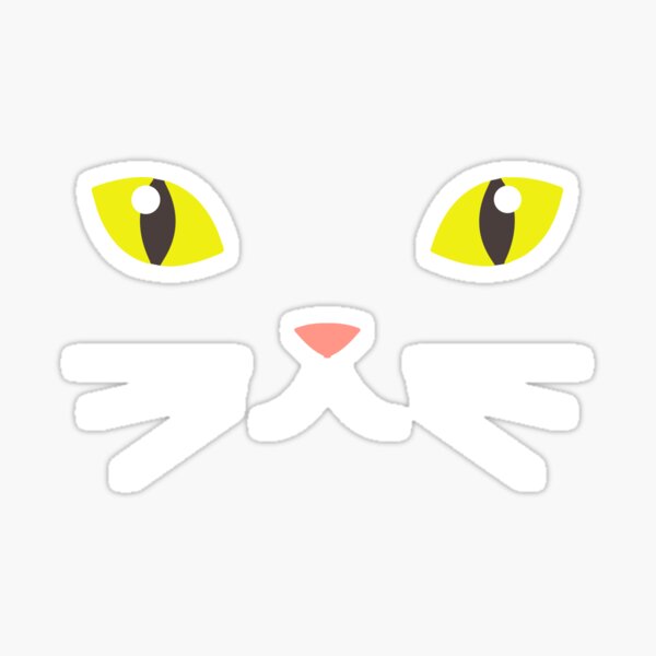 Cat Face Emoji Emoticon Funny Halloween Costume T Shirt Tee Sticker For Sale By Desindie 0771