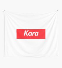 Hello My Name Is Kara Name Tag Wall Tapestry