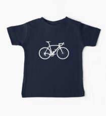 Camiseta para bebés Bicicleta blanca (grande)