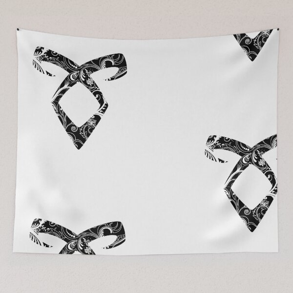 Item preview, Shadowhunters rune - Angelic power rune (floral decorations - solid shape) | Malec | Mundane | Parabatai | Alec, Magnus, Clary, Jace, Izzy designed and sold by Vane22april.