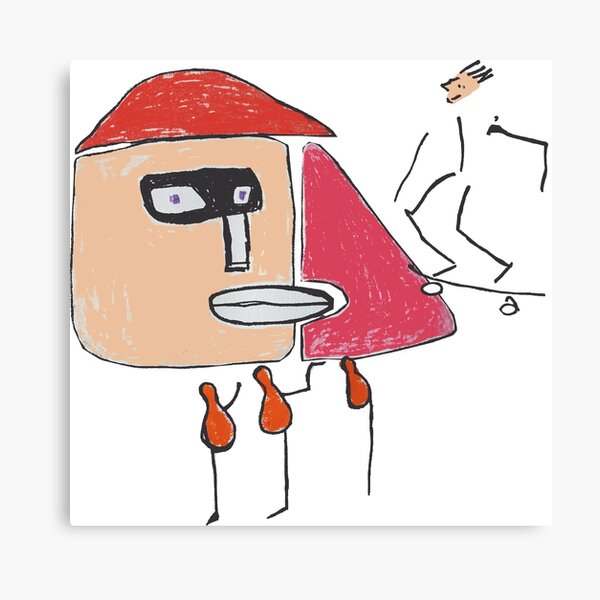 A gangster, a skater and three one-legged Canvas Print