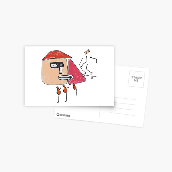 A gangster, a skater and three one-legged Postcard