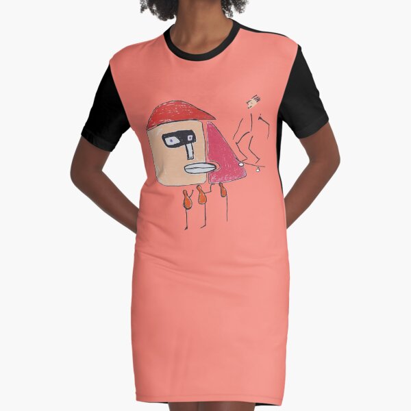A gangster, a skater and three one-legged Graphic T-Shirt Dress