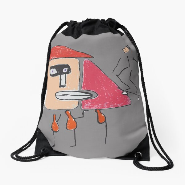 A gangster, a skater and three one-legged Drawstring Bag