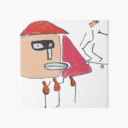 A gangster, a skater and three one-legged Art Board Print
